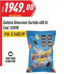 Diversion - Galleta Surtido 400 Gr Cod. 52898