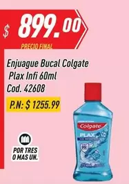 Colgate - Enjuague Bucal Plax Inf 60ml Cod. 42608