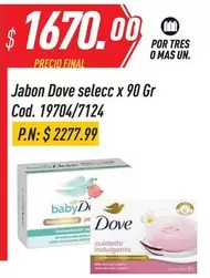 Dove - Jabon selecc x 90 Gr Cod. 19704/7124