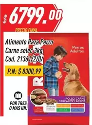 Raza - Alimento Perro Carne selec 3kg Cod. 21361/2/0/