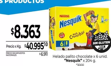 Nesquik - Helado palito chocolate