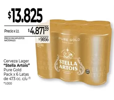 Stella Artois - Cerveza Lager Pure Gold