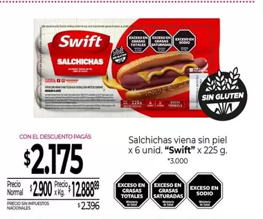 Swift - Salchichas viena sin piel
