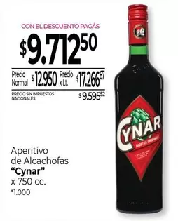 Cynar - Aperitivo de Alcachofas