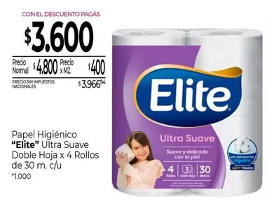 Elite - Papel Higi0990enico Doble Hoja
