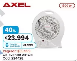 Axel - Caloventor Ax-Ca Cod. 224428