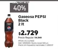 Pepsi - Gaseosa Black