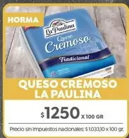 La paulina - Queso Cremoso Tradicional
