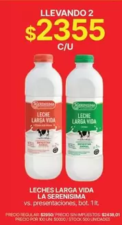 La Serenísima - LECHES LARGA VIDA LA SERENISIMA