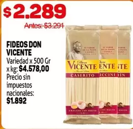 Don Vicente - Fideos