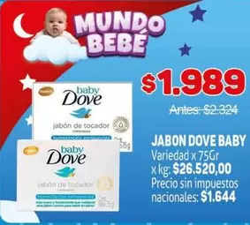 Dove - JABON DE TOCADOR