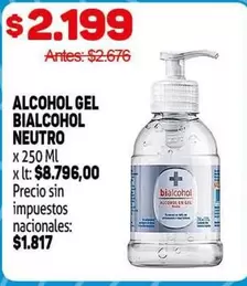 Bialcohol - ALCOHOL GEL NEUTRO