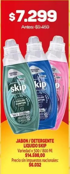 Skip - JABON / DETERGENTE LIQUIDO