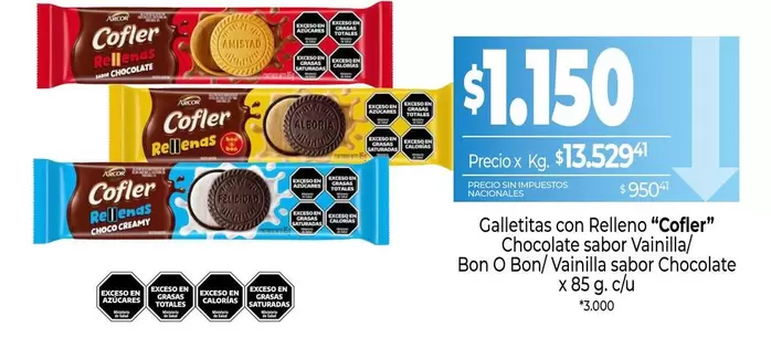 Cofler - Galletitas con Relleno