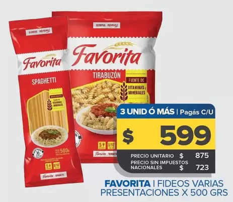 Favorita - Fideos