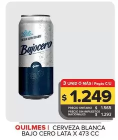 Quilmes - Cerveza Blanca Bajo Cero