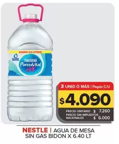 Nestlé - Agua De Mesa Sin Gas Bidon