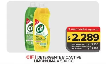 Cif - Detergente Bioactive Limon/Lima