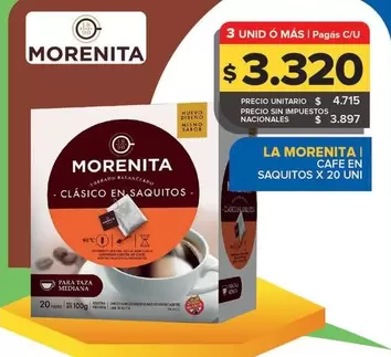 La Morenita - Cafe En Saquitos