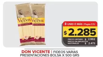 Don Vicente - Fideos