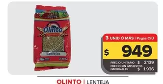 Olinto - Lenteja