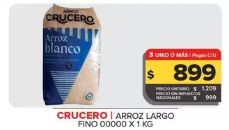 Crucero - Arroz Largo Fino 00000 X 1 Kg