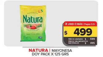 Natura - Mayonesa Doy Pack