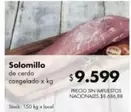 X$ - Solomillo de cerdo