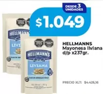 Hellmann's - Mayonesa liviana d/p