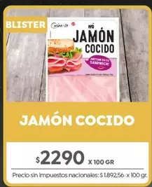 X$ - JAMÓN COCIDO