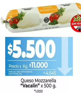Vacalin - Queso Mozzarella