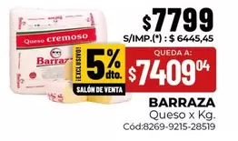 Barraza - Queso cremoso