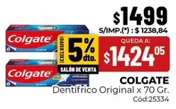 Colgate - Dentifrico Original