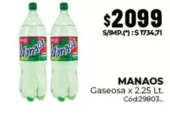 Manaos - Gaseosa x 2.25 Lt. Cód:29803