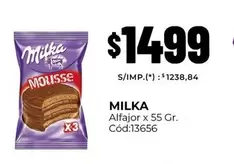 Milka - Alfajor x 55 Gr. Cód:13656