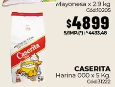 Caserita - Harina 000 x 5 Kg. Cód:31222