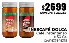 Nescafé - NESCAFÉ DOLCA Café Instantáneo x 50 Gr. Cód:18378-18375