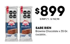 X$ - Brownie Chocolate x 35 Gr. Cód.28506