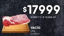 X$ - Vacío