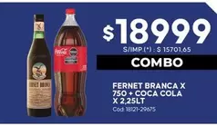Coca cola - FERNET BRANCA + COCA COLA