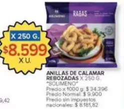 X$ - ANILLAS DE CALAMAR REBOZADAS
