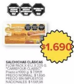 Flow - SALCHICHAS CLÁSICAS