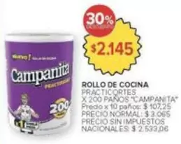 Campanita - ROLLO DE COCINA PRACTICORTES