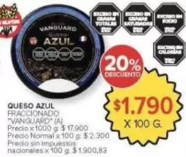 X$ - QUESO AZUL FRACCIONADO