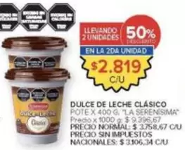 X$ - DULCE DE LECHE CLÁSICO