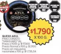 X$ - QUESO AZUL FRACCIONADO