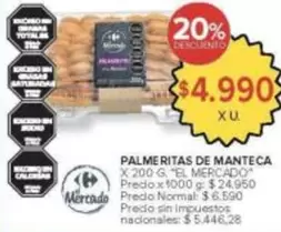 X$ - PALMERITAS DE MANTECA