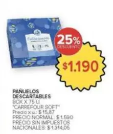 Carrefour - Pañuelos descartables