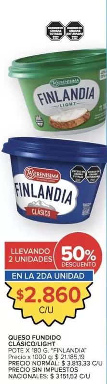 Finlandia - QUESO FUNDIDO CLASSIC/RIND
