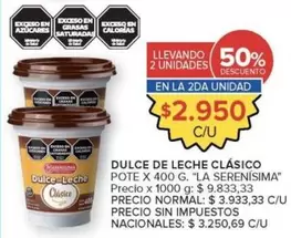 La Serenísima - DULCE DE LECHE CLÁSICO